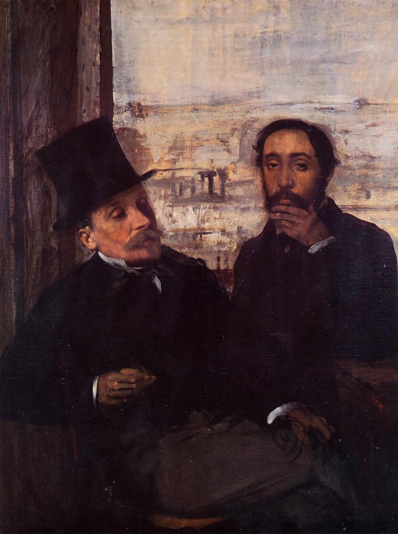 Self Portrait with Evariste de Valernes 1865